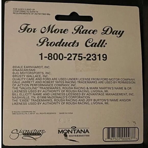 NWT vintage nascar Ford racing Christmas ornament #6 Valvoline Mark Martin 1998 - Picture 5 of 5